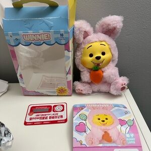 MINISO Winnie the Pooh Plush Pendant - Pink Bunny
